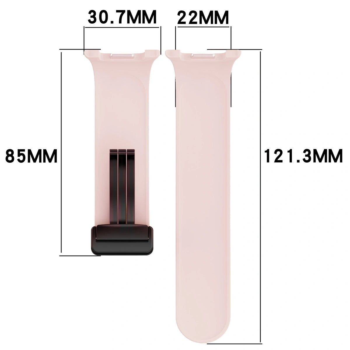 Kryt Bizon Strap Watch Silicone L Samsung Galaxy Watch 8 40mm / 44mm / 8 Classic 46mm pink