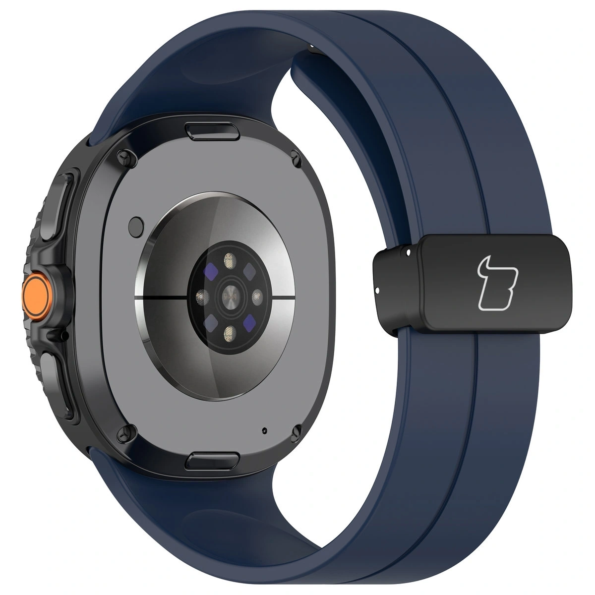 Kryt Bizon Strap Watch Silicone L Samsung Galaxy Watch 8 40mm / 44mm / 8 Classic 46mm navy blue