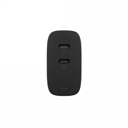 Síťová nabíječka Native Union Fast GaN Charger 67W 2xUSB-C PD + adapter US/UK/EU included (black)