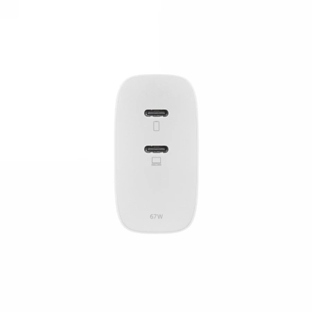 Síťová nabíječka Native Union Fast GaN Charger 67W 2xUSB-C PD + adapter US/UK/EU included (white)