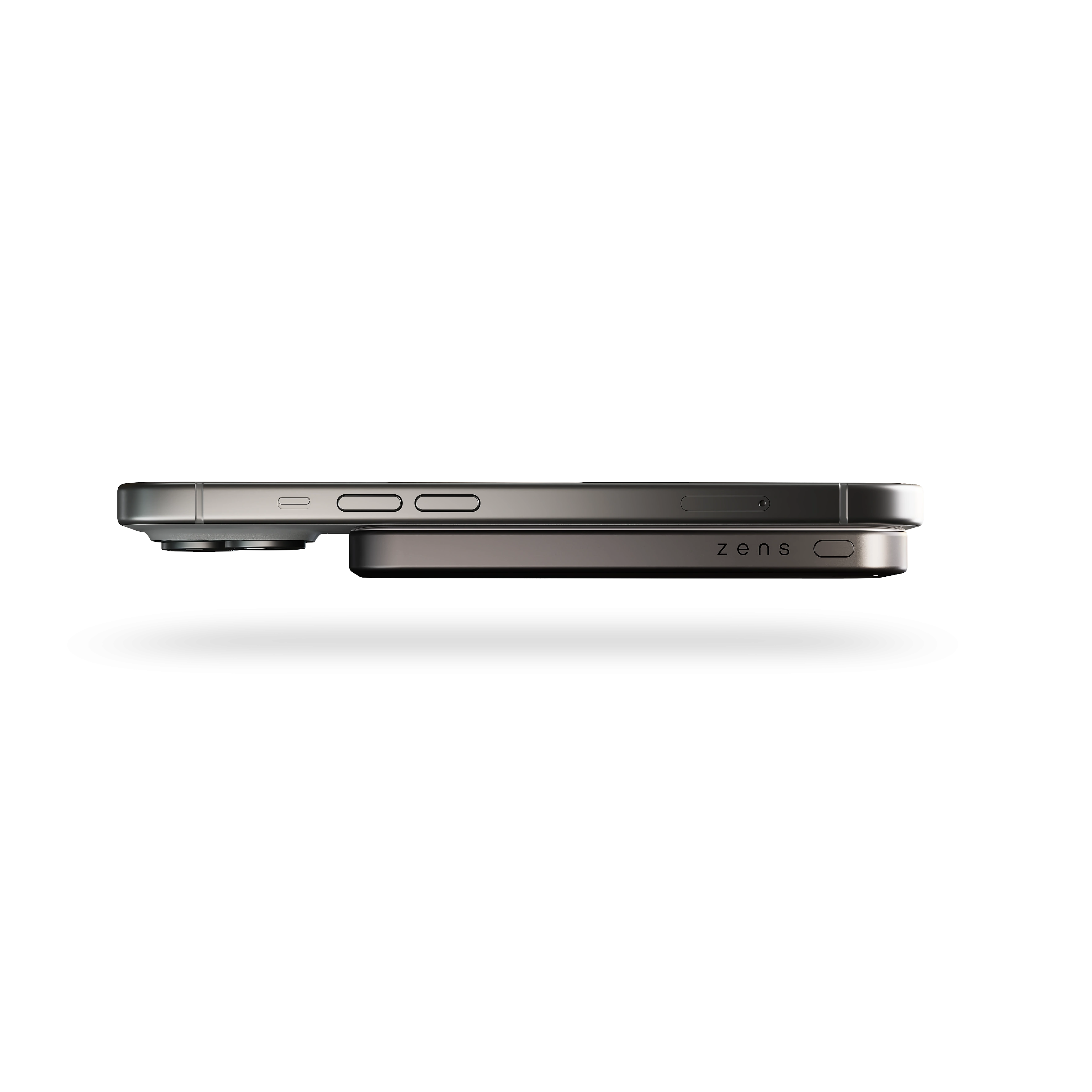ZENS Slim Qi2 Aluminium Powerbank 5000 mAh MagSafe / Qi2 (black)