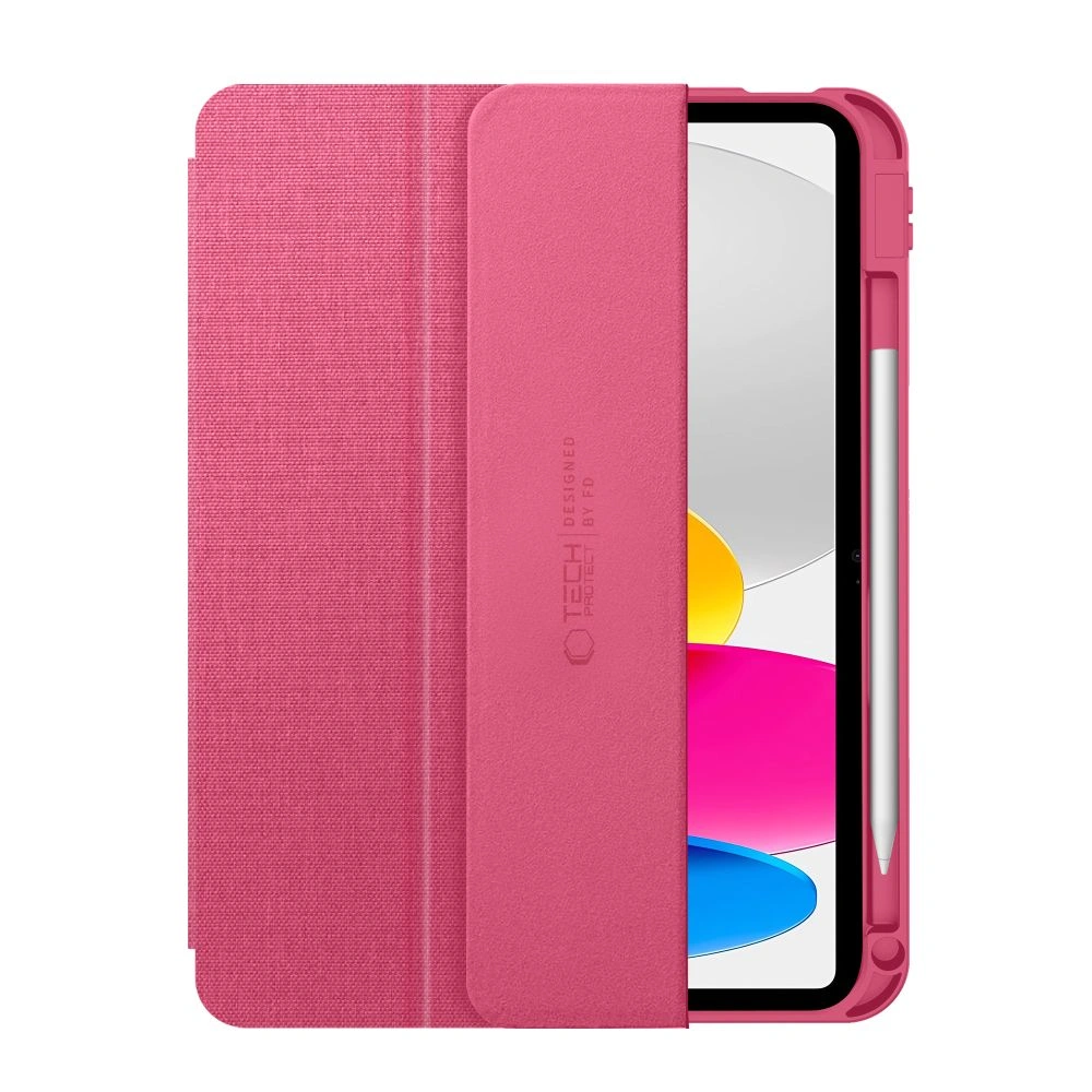 Kryt Tech-Protect SmartCase Pen Canvas Apple iPad 10.9" 2022 / 11" 2025 Magenta Bloom