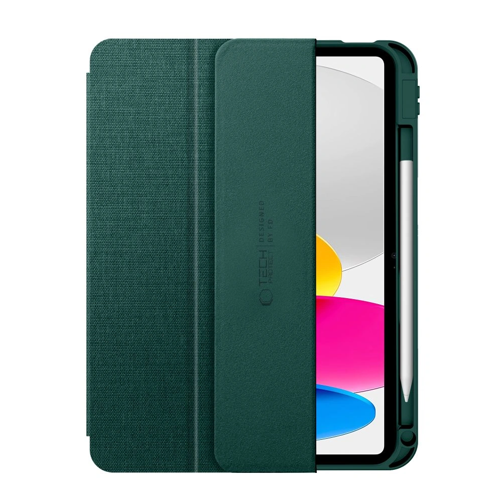 Kryt Tech-Protect SmartCase Pen Canvas Apple iPad 10.9" 2022 / 11" 2025 Moss Green