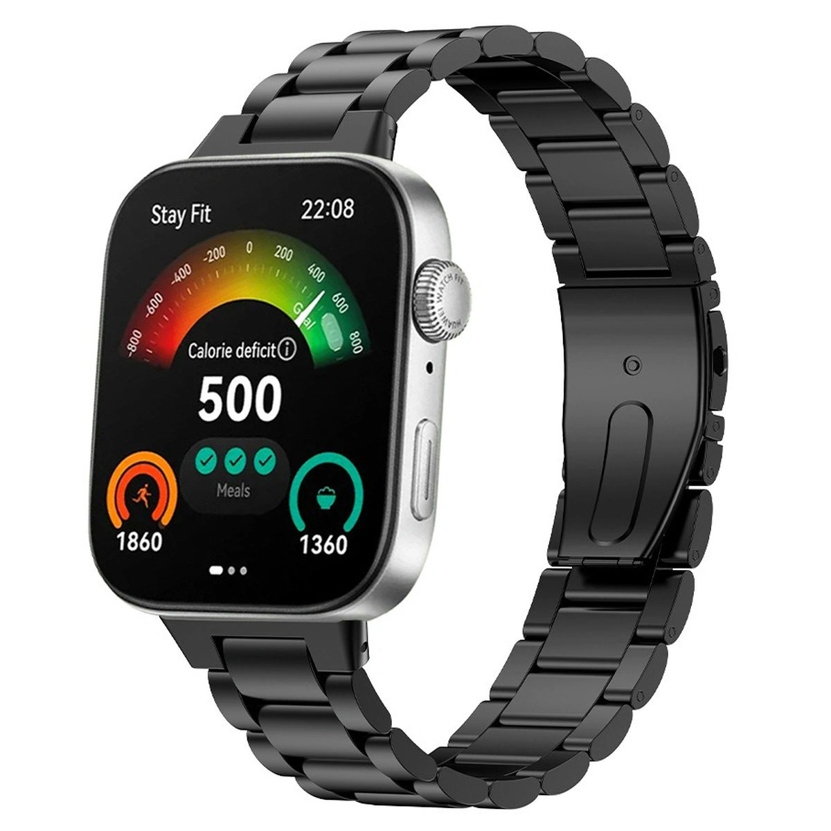 Kryt Bizon Strap Watch Aura Huawei Watch Fit 4 Pro / Fit 4 / Fit 3 black