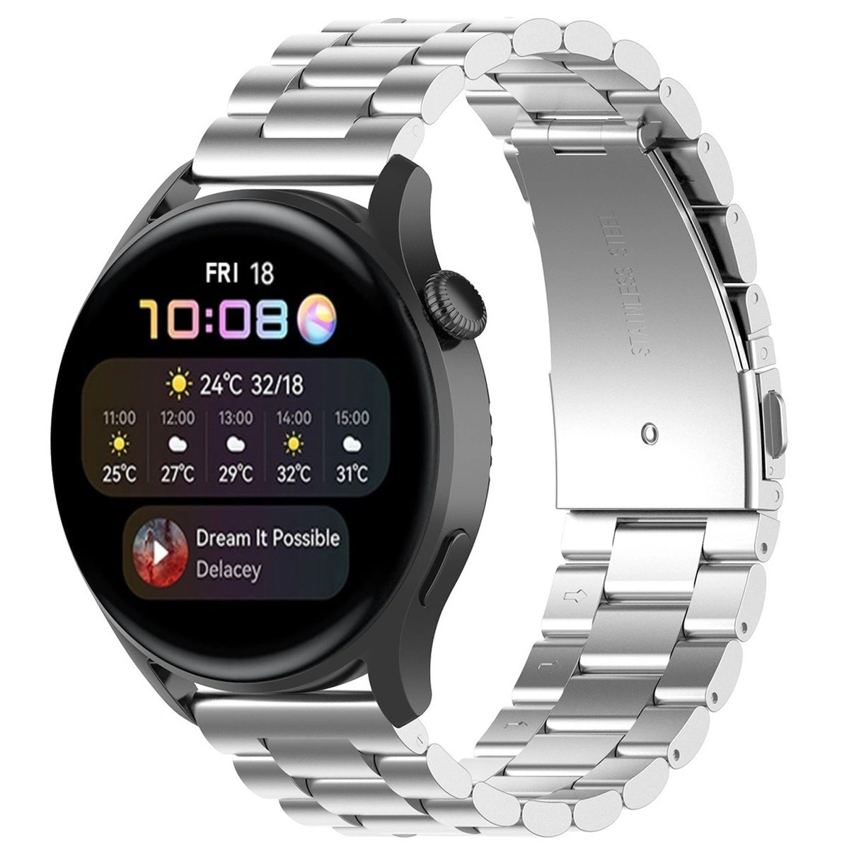 Kryt Bizon Strap Watch Aura QuickRelease 20mm silver