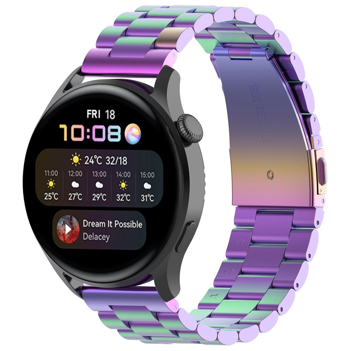 Kryt Bizon Strap Watch Aura QuickRelease 20mm rainbow