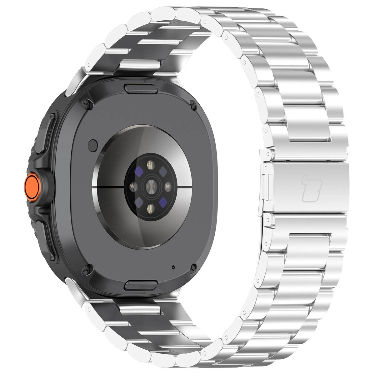 Kryt Bizon Strap Watch Aura Samsung Galaxy Watch 8 40mm / 44mm / 8 Classic 46mm silver