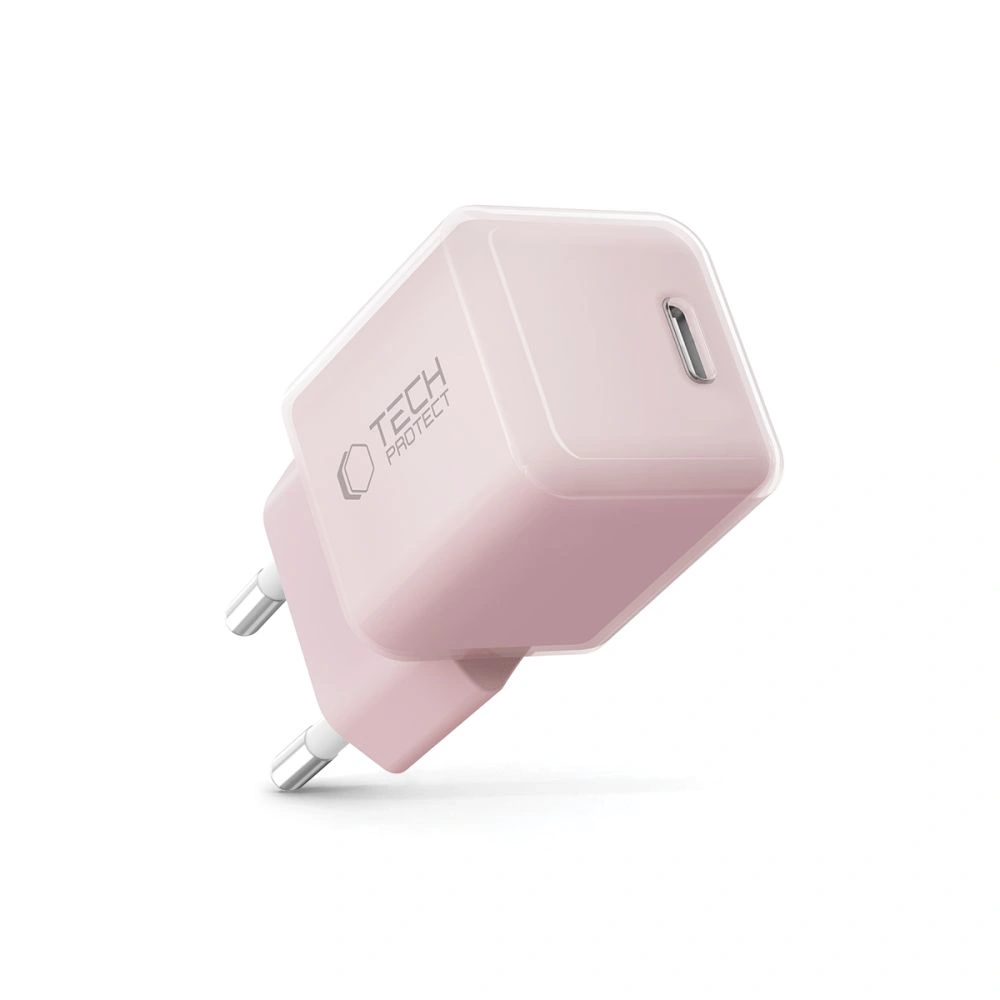 Síťová nabíječka Tech-Protect NCM25 USB-C Network Charger PD 25W Baby Pink