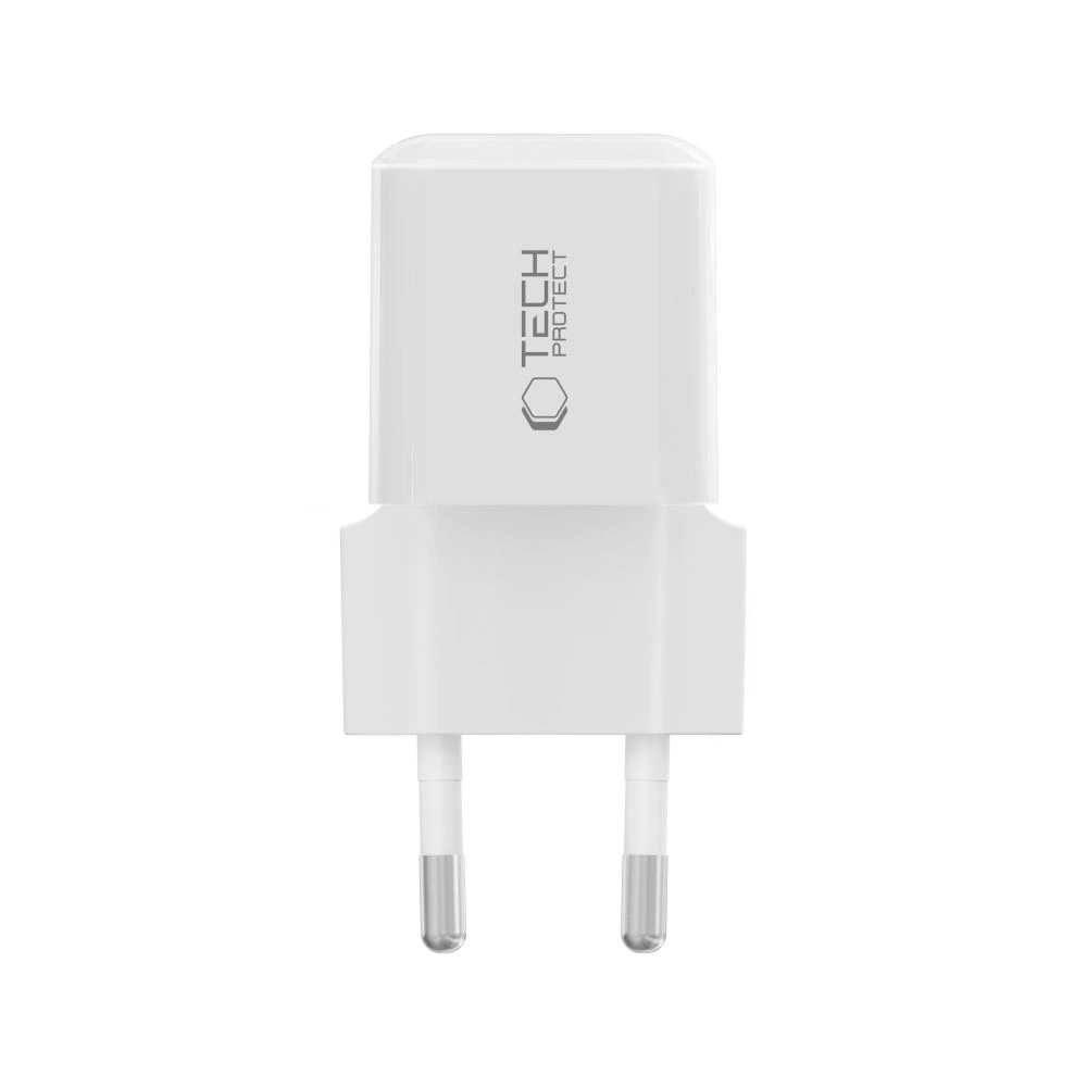 Síťová nabíječka Tech-Protect NCM25 USB-C Network Charger PD 25W White