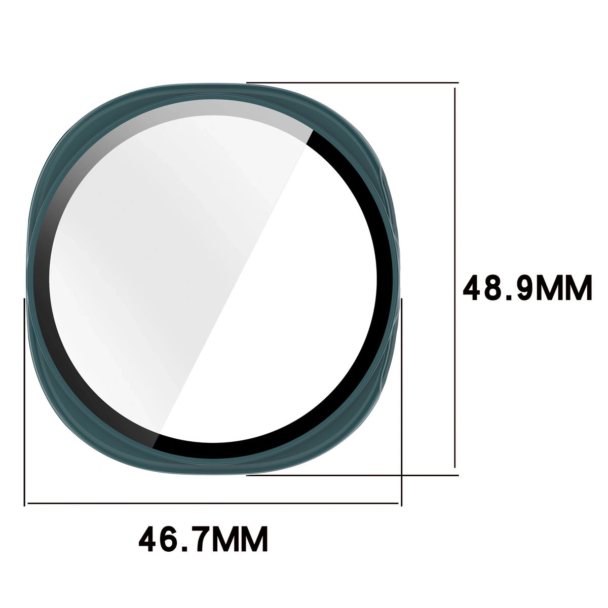 Kryt Bizon Case+Glass Watch Samsung Galaxy Watch 8 44mm green