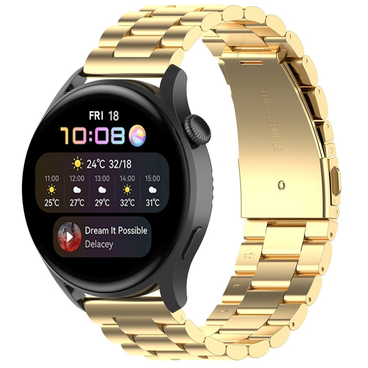 Kryt Bizon Strap Watch Aura QuickRelease 20mm gold