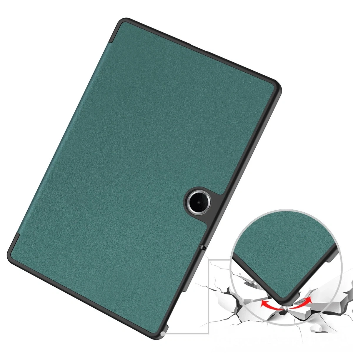 Kryt Bizon Case Tab Croc OnePlus Pad Lite / Oppo Pad SE dark green