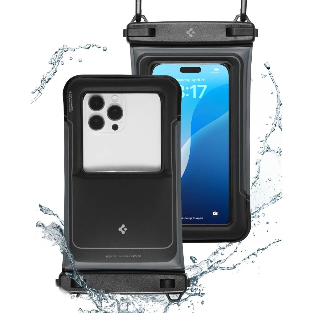 Kryt Spigen A611P Universal Waterproof Float Case Matte Black [2 PACK]