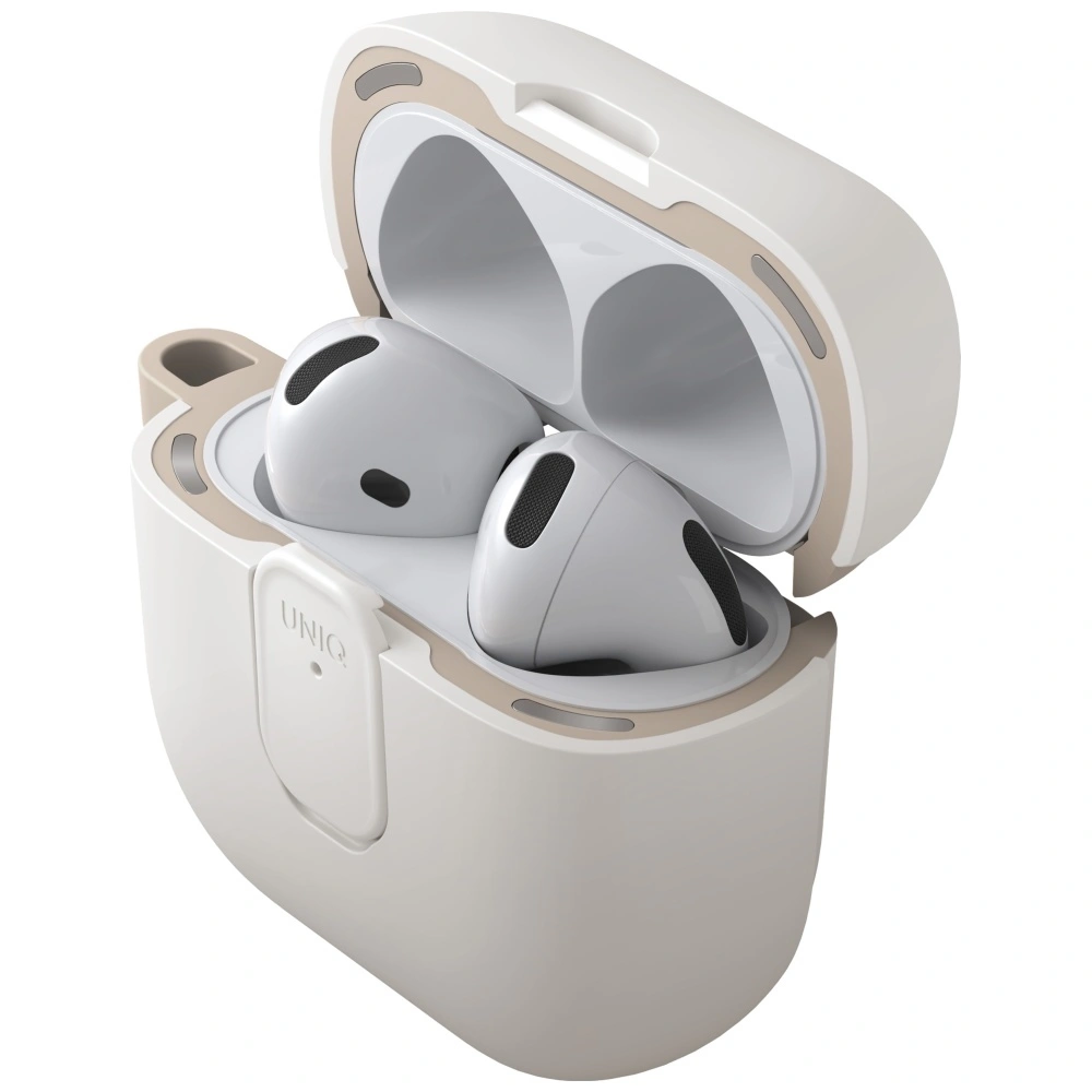 Kryt UNIQ Clyde Apple AirPods 4 Lock Case beige