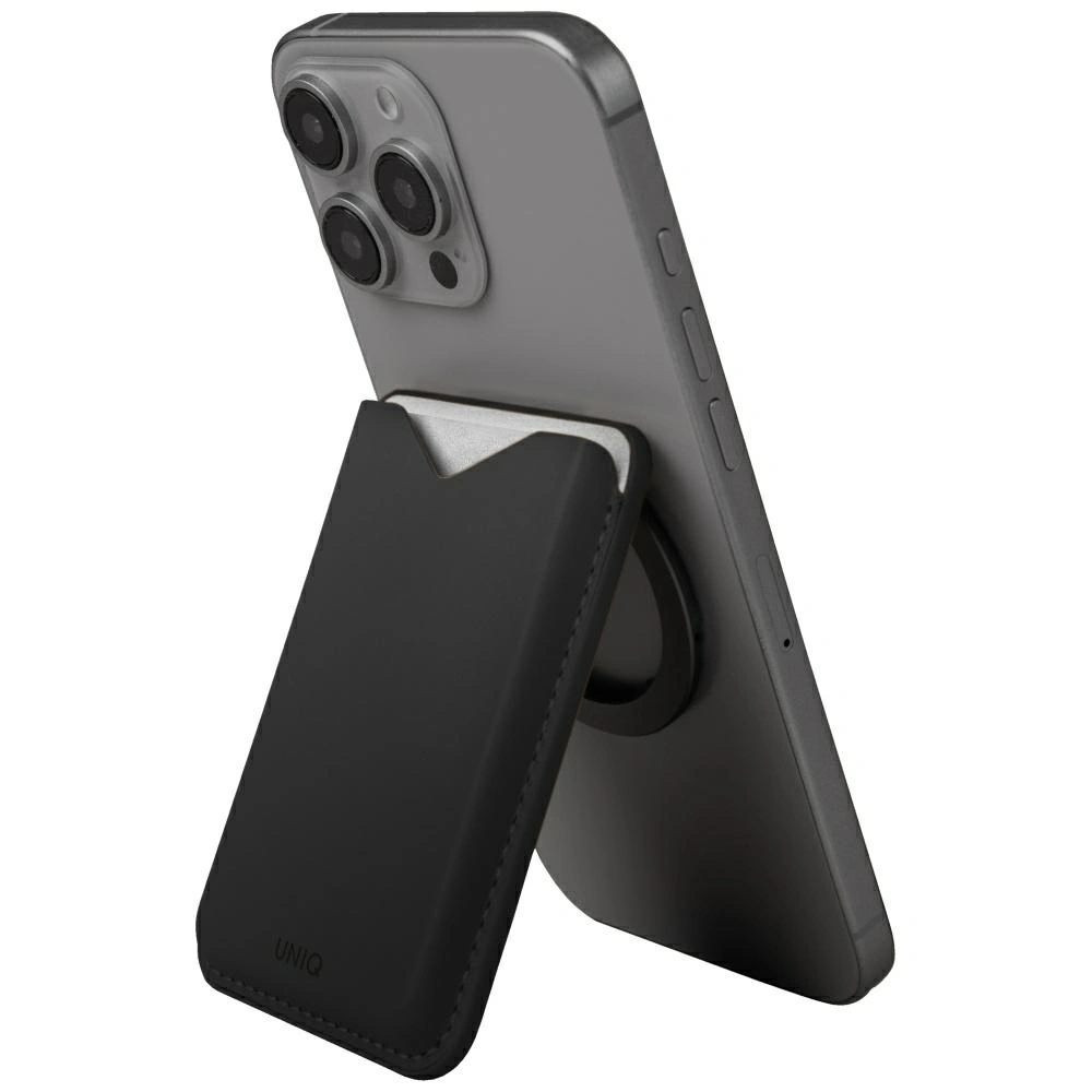 Kryt UNIQ Lyden Evo magnetic wallet with stand function black