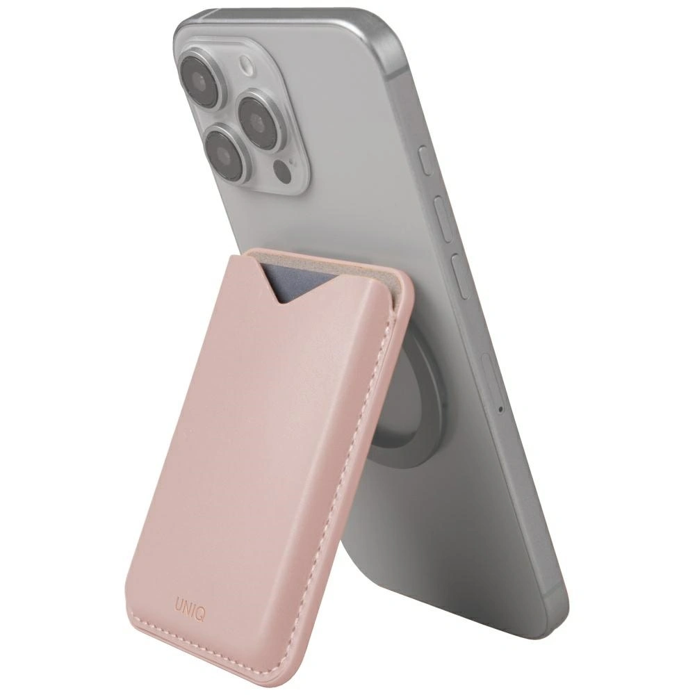 Knížkové pouzdro UNIQ Lyden Evo magnetic wallet with stand function pink