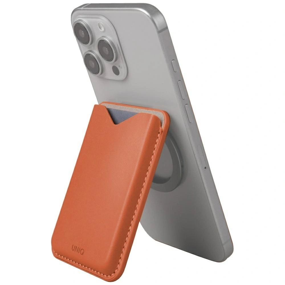 Knížkové pouzdro UNIQ Lyden Evo magnetic wallet with stand function terracotta