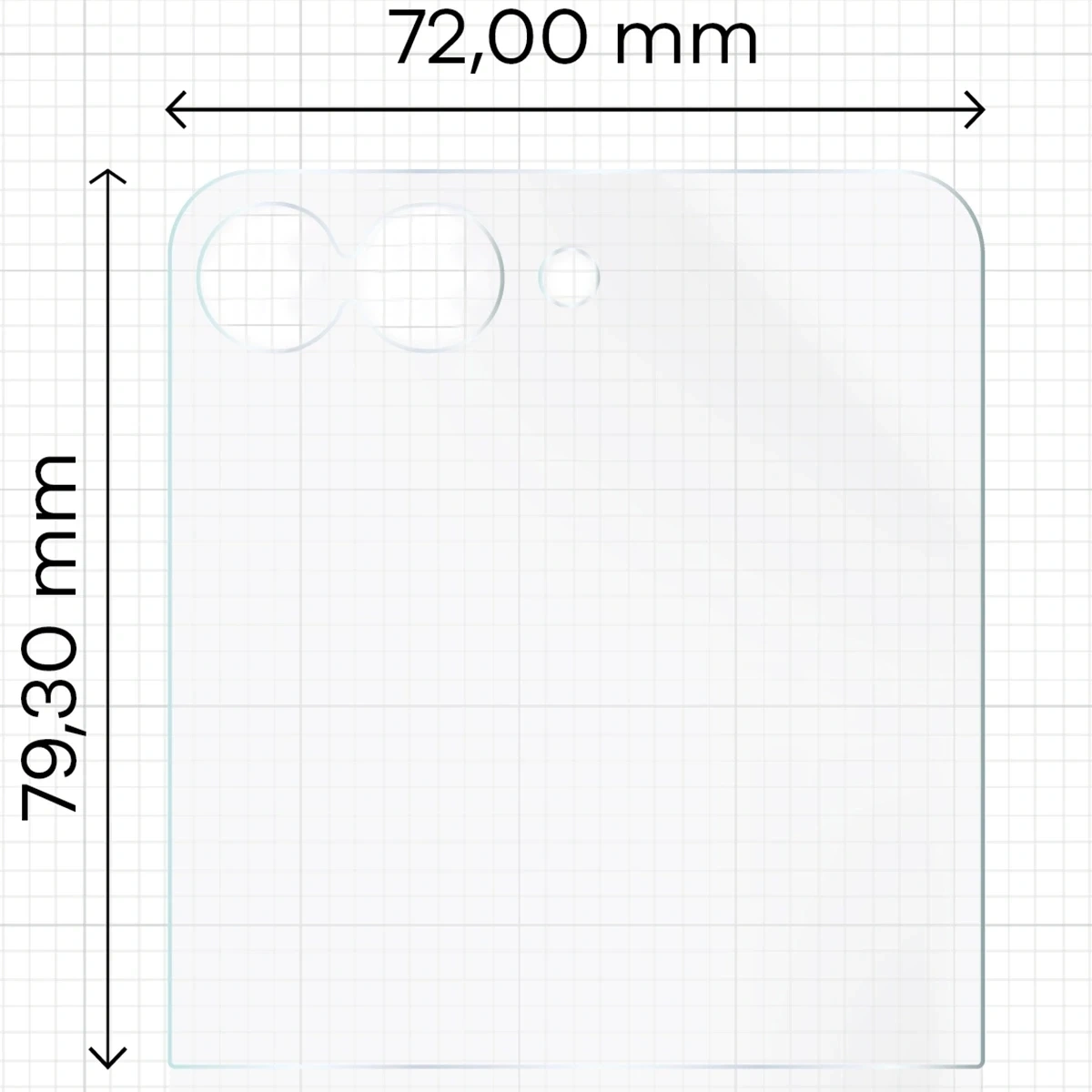 Ochranné sklo Bizon Glass Film Sun Duo Samsung Galaxy Z Flip7 [2 PACK]