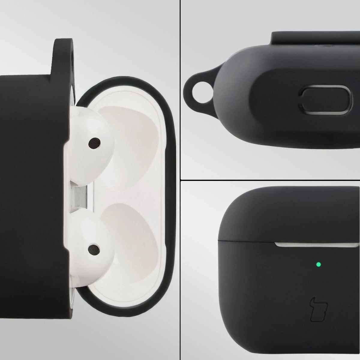 Kryt Bizon Case Headphone Silicone Apple AirPods 3 black