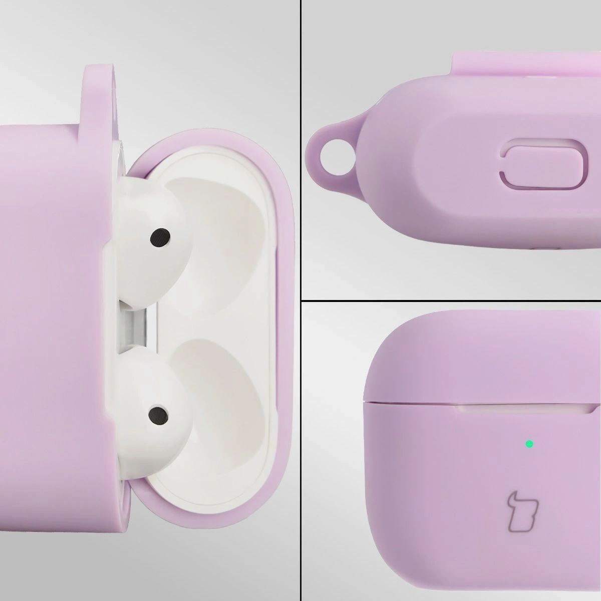 Kryt Bizon Case Headphone Silicone Apple AirPods 3 lavender