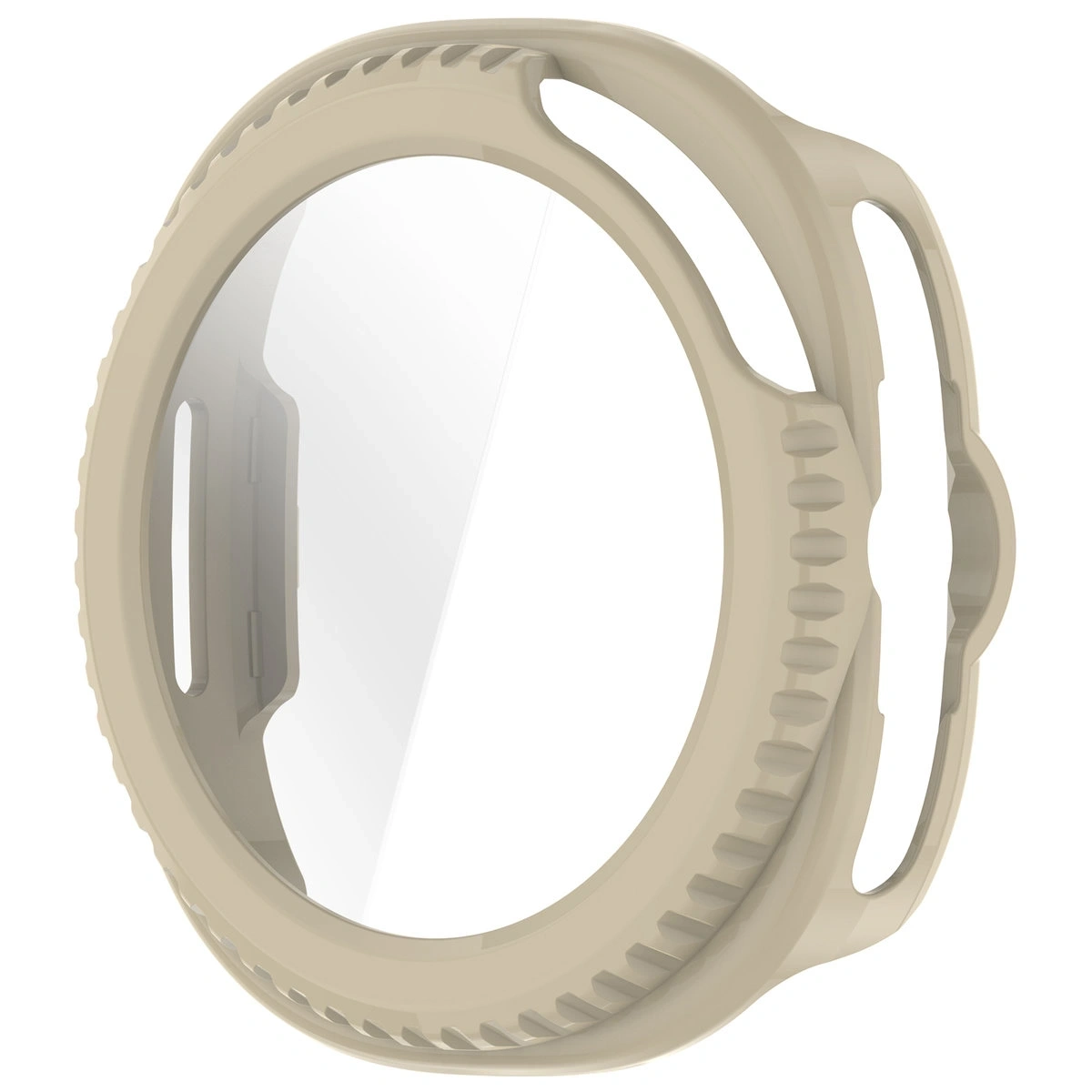 Kryt Bizon Case+Glass Watch Samsung Galaxy Watch 8 Classic 46mm beige