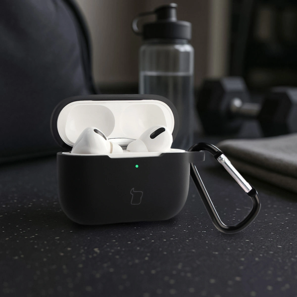 Kryt Bizon Case Headphone Silicone Apple AirPods Pro 2 black
