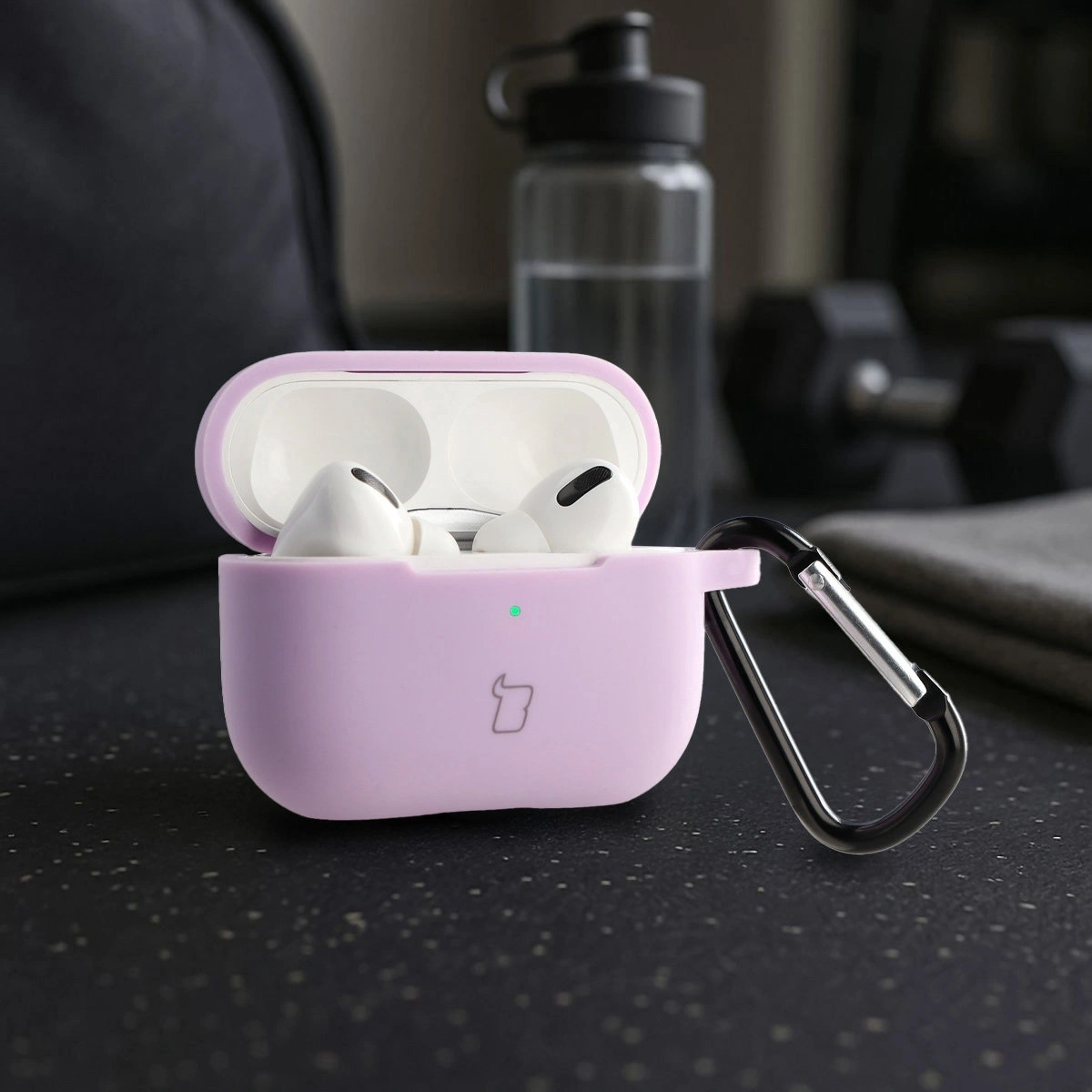 Kryt Bizon Case Headphone Silicone Apple AirPods Pro 2 lavender