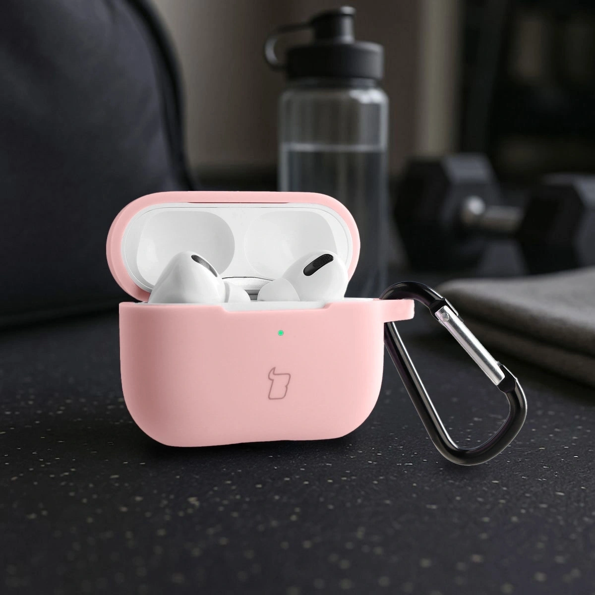Kryt Bizon Case Headphone Silicone Apple AirPods Pro 2 light pink