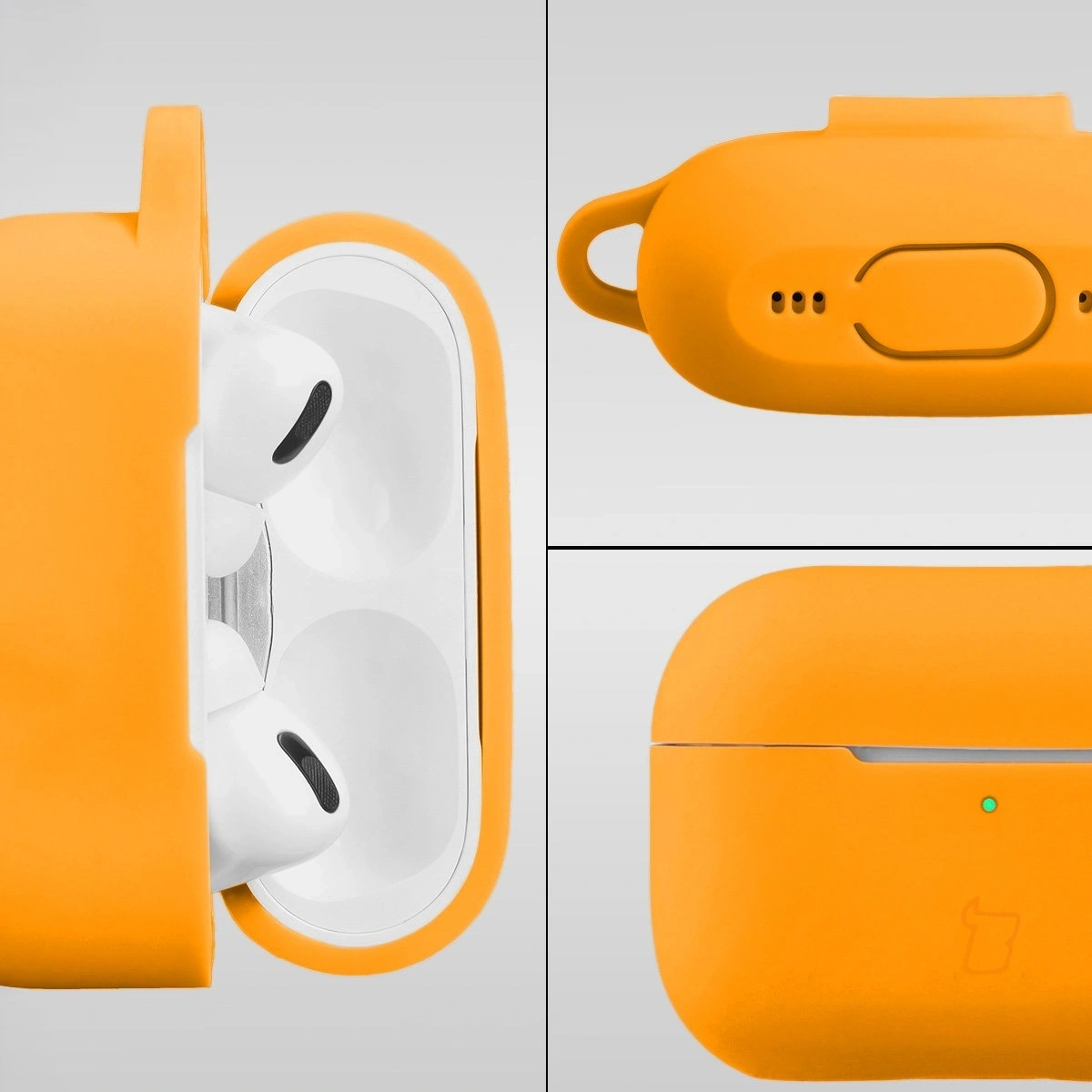 Kryt Bizon Case Headphone Silicone Apple AirPods Pro 2 carrot