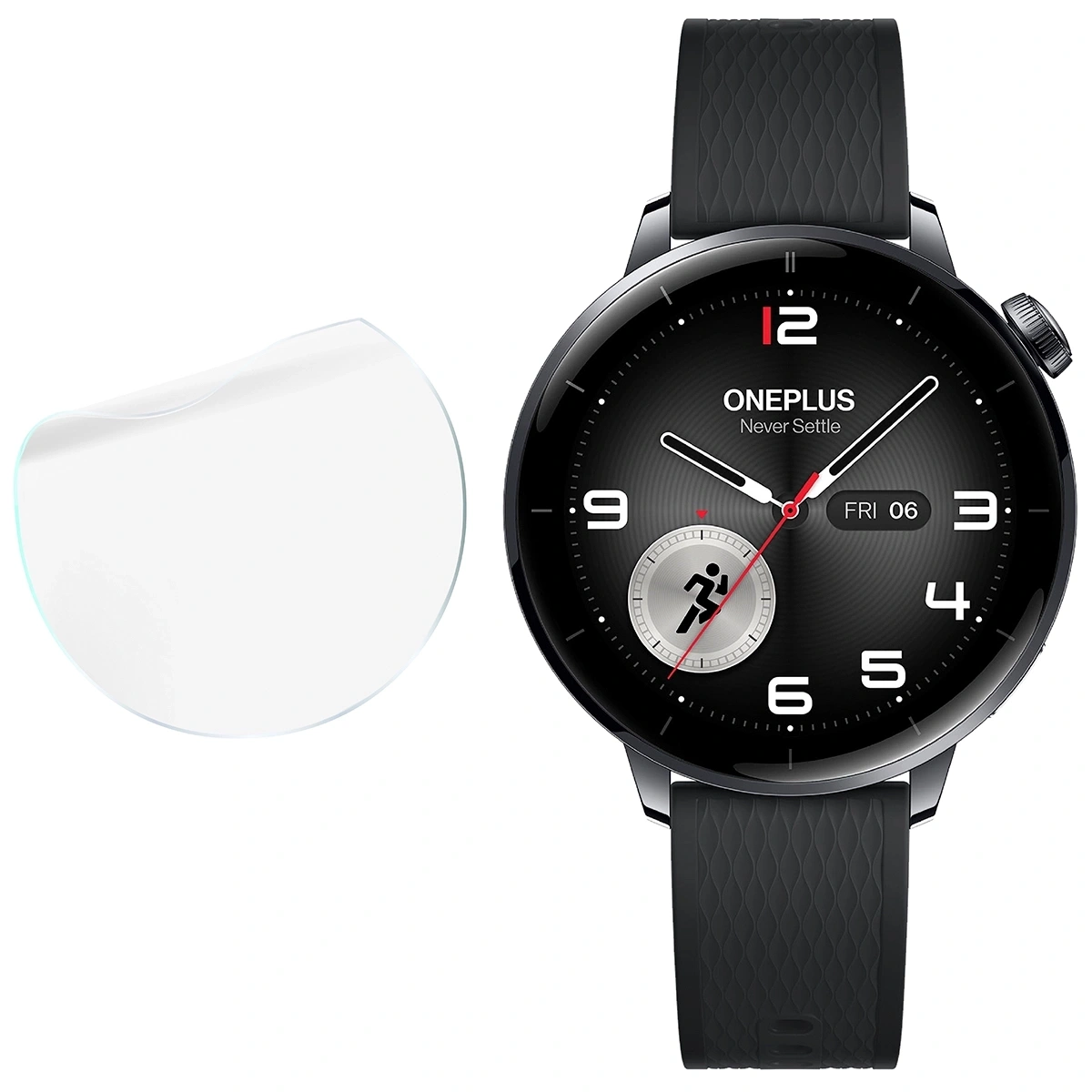 Ochranné sklo Bizon Glass Watch Hydrogel Duo OnePlus Watch 3 43mm [2 PACK]