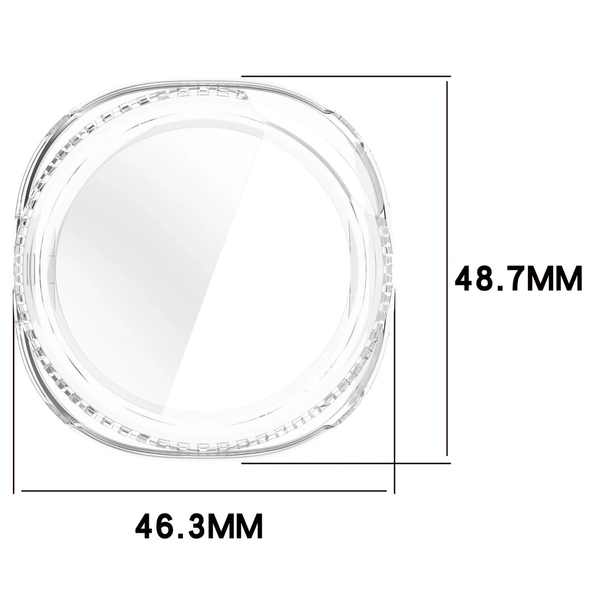 Kryt Bizon Case+Glass Watch Samsung Galaxy Watch 8 Classic 46mm clear