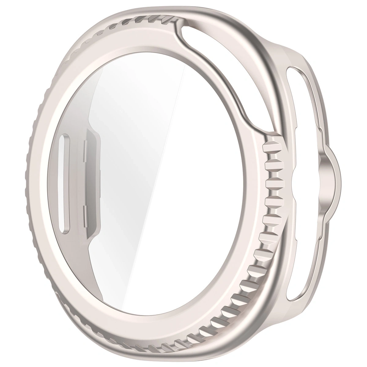 Kryt Bizon Case+Glass Watch Samsung Galaxy Watch 8 Classic 46mm champagne