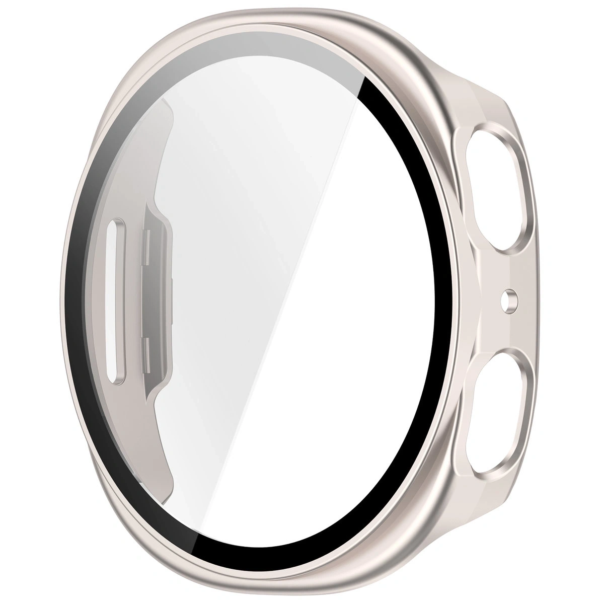 Kryt Bizon Case+Glass Watch Samsung Galaxy Watch 8 40mm champagne