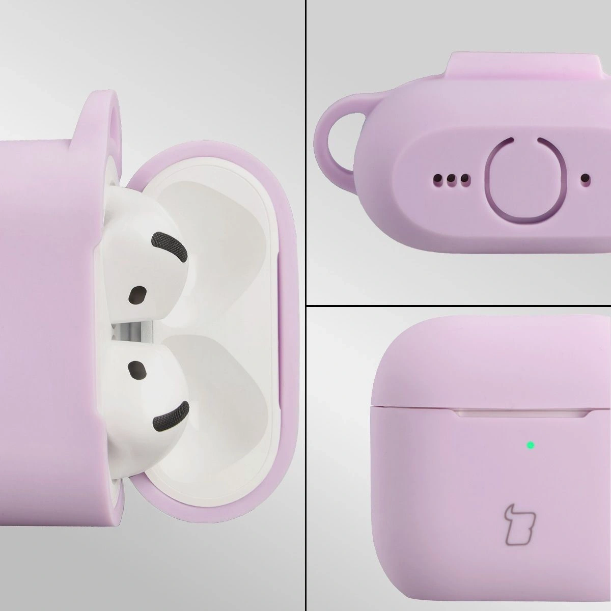 Kryt Bizon Case Headphone Silicone Apple AirPods 4 lavender