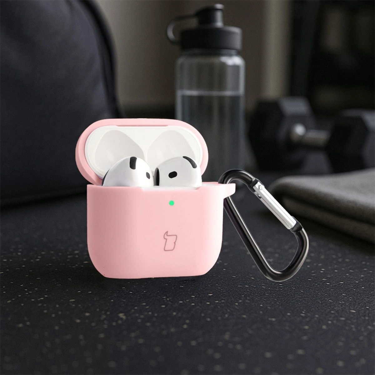Kryt Bizon Case Headphone Silicone Apple AirPods 4 light pink