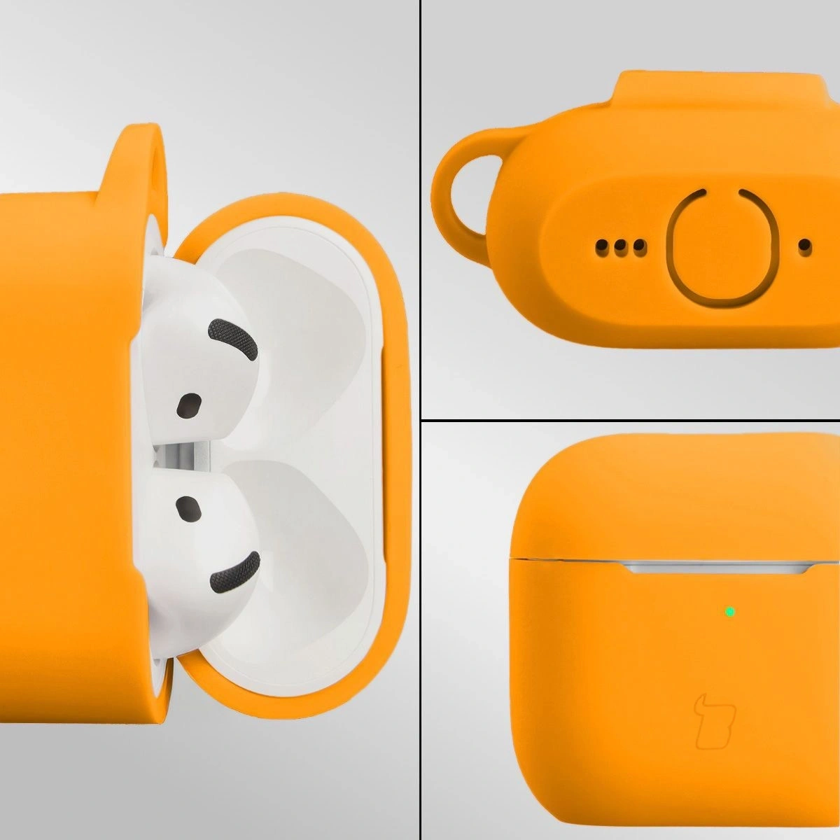 Kryt Bizon Case Headphone Silicone Apple AirPods 4 carrot