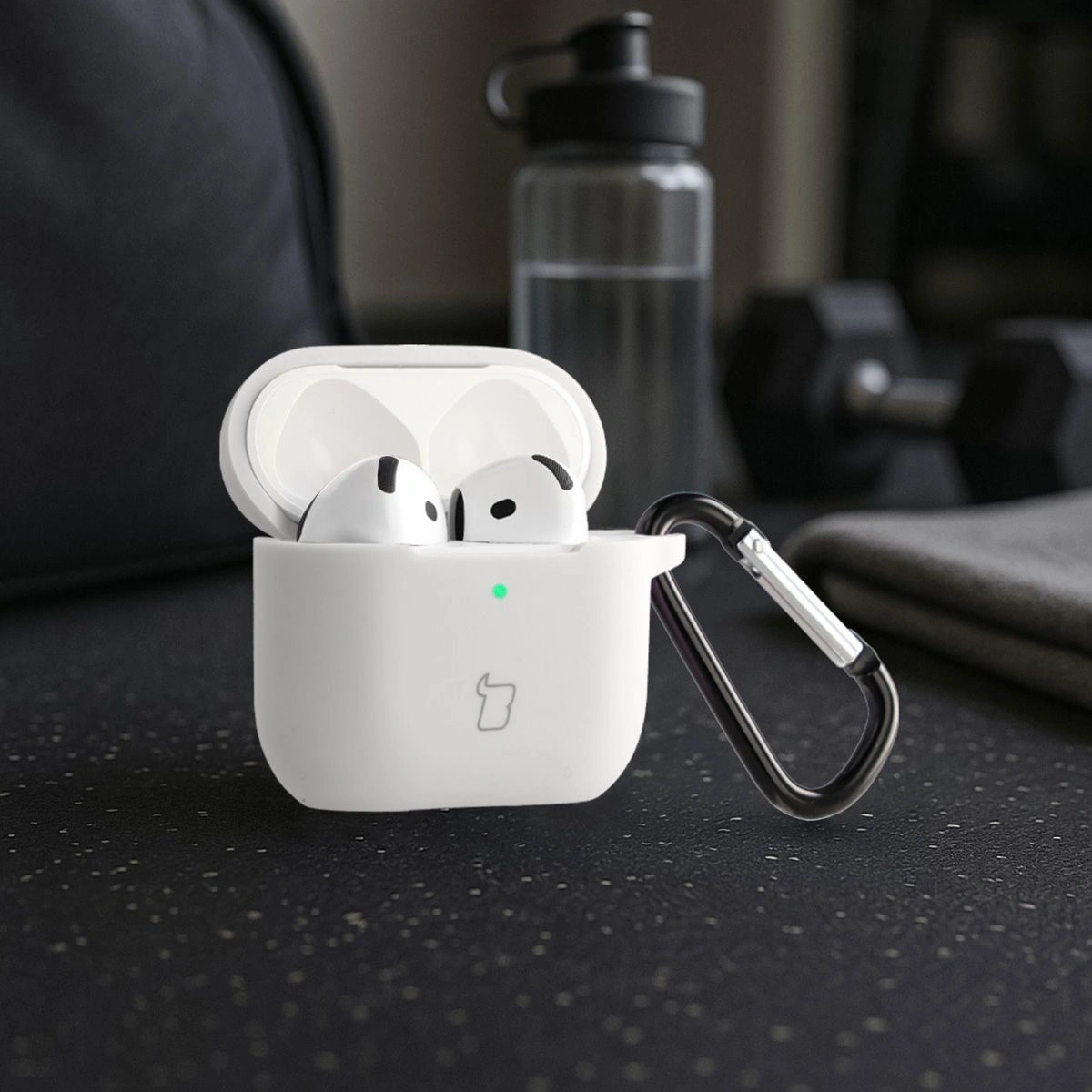 Kryt Bizon Case Headphone Silicone Apple AirPods 4 white