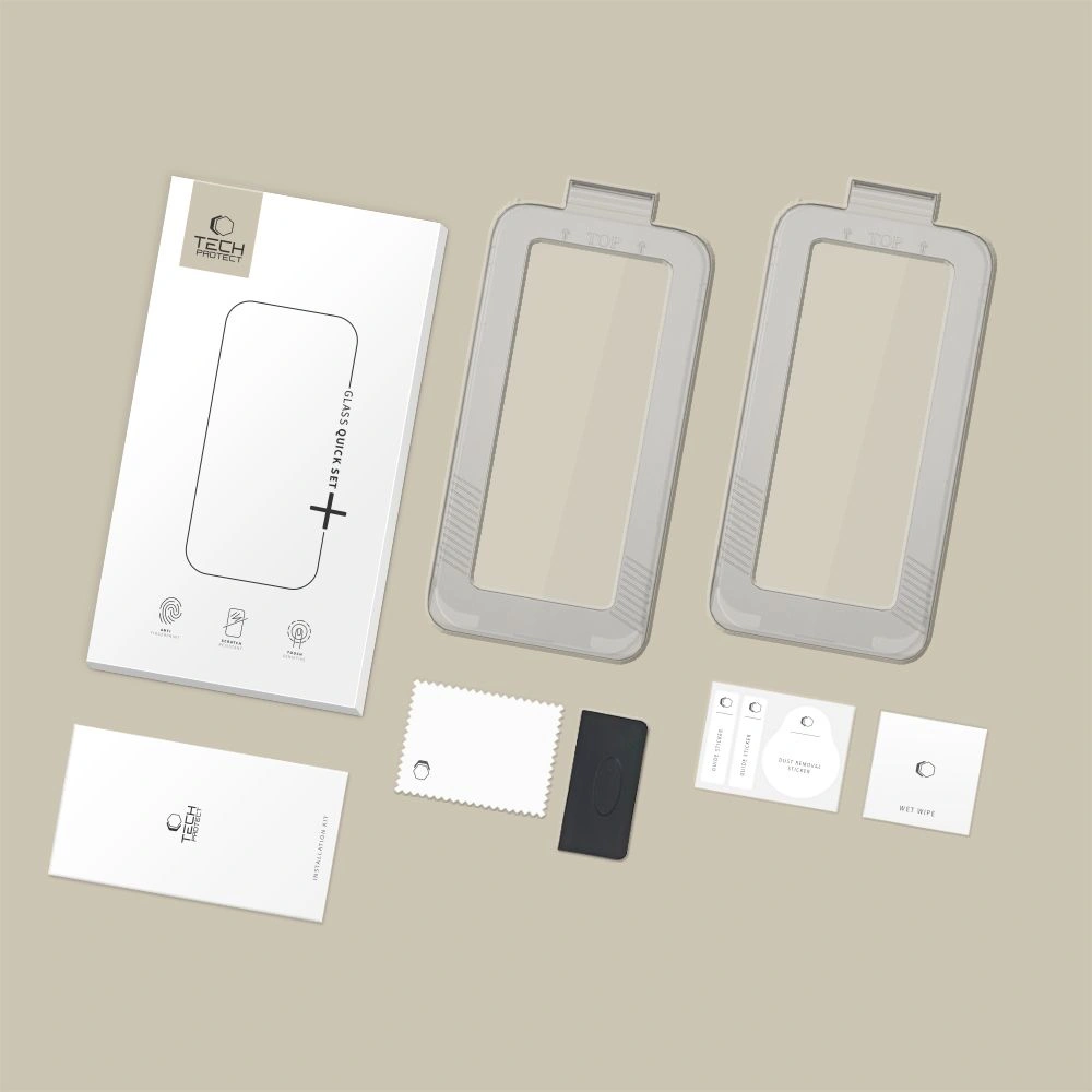 Kryt Tech-Protect Quick Set+ Apple iPhone Air Black [2 PACK]