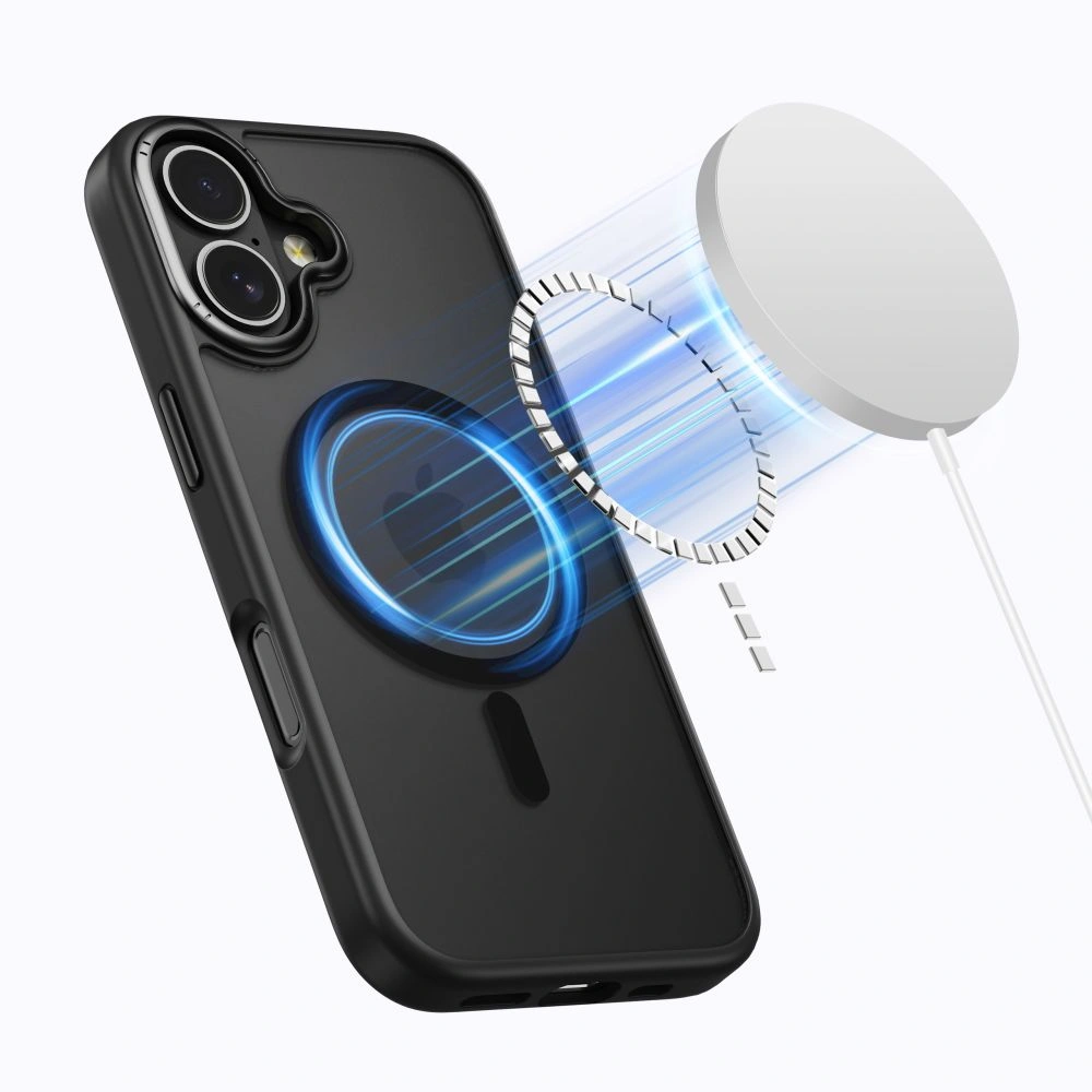 Kryt Tech-Protect MagEdge MagSafe Apple iPhone 17 Matte Black/gunmetal