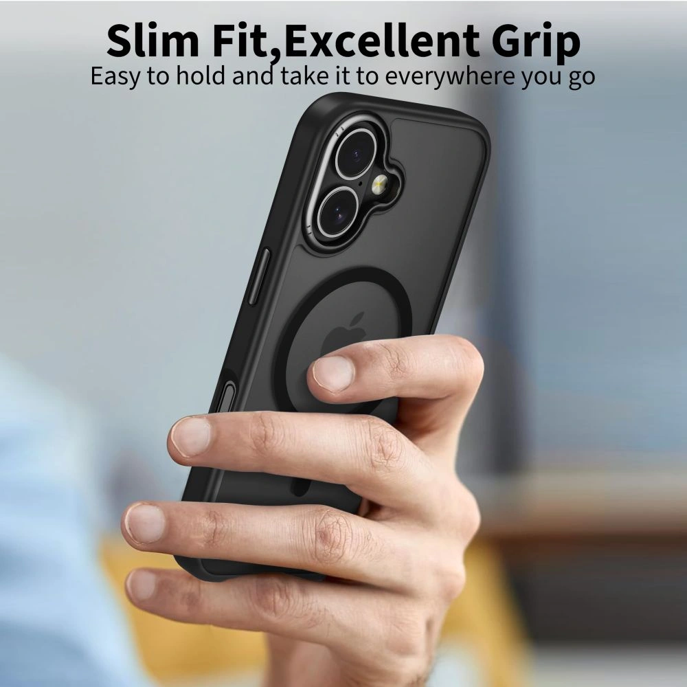 Kryt Tech-Protect MagEdge MagSafe Apple iPhone 17 Matte Black/gunmetal