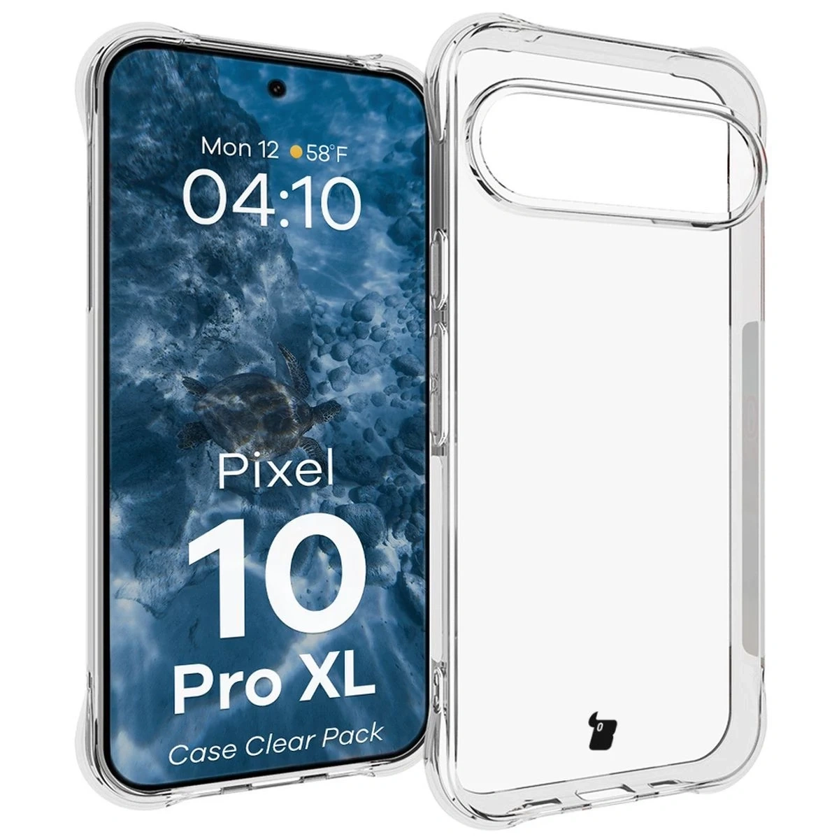 Kryt Bizon Case Clear Pack case + 2x tempered glass + lens protection Google Pixel 10 Pro XL