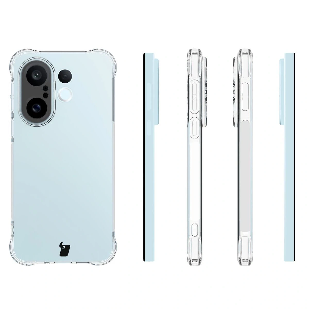 Kryt Bizon Case Clear Pack case + 2x screen film Vivo X200 FE