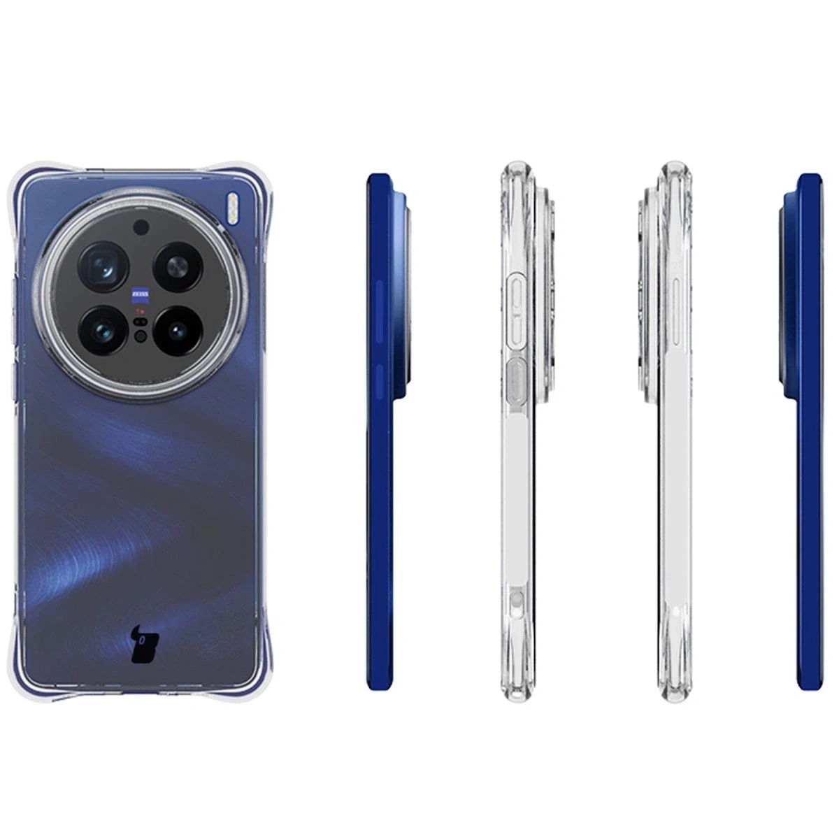Kryt Bizon Case Clear Pack case + 2x screen film Vivo X200 Pro