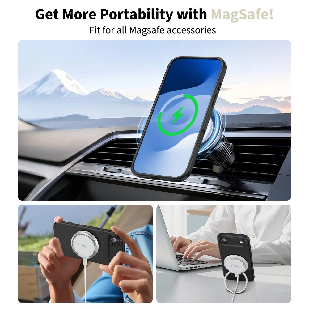 Kryt Tech-Protect Silicone MagSafe Apple iPhone Air Black