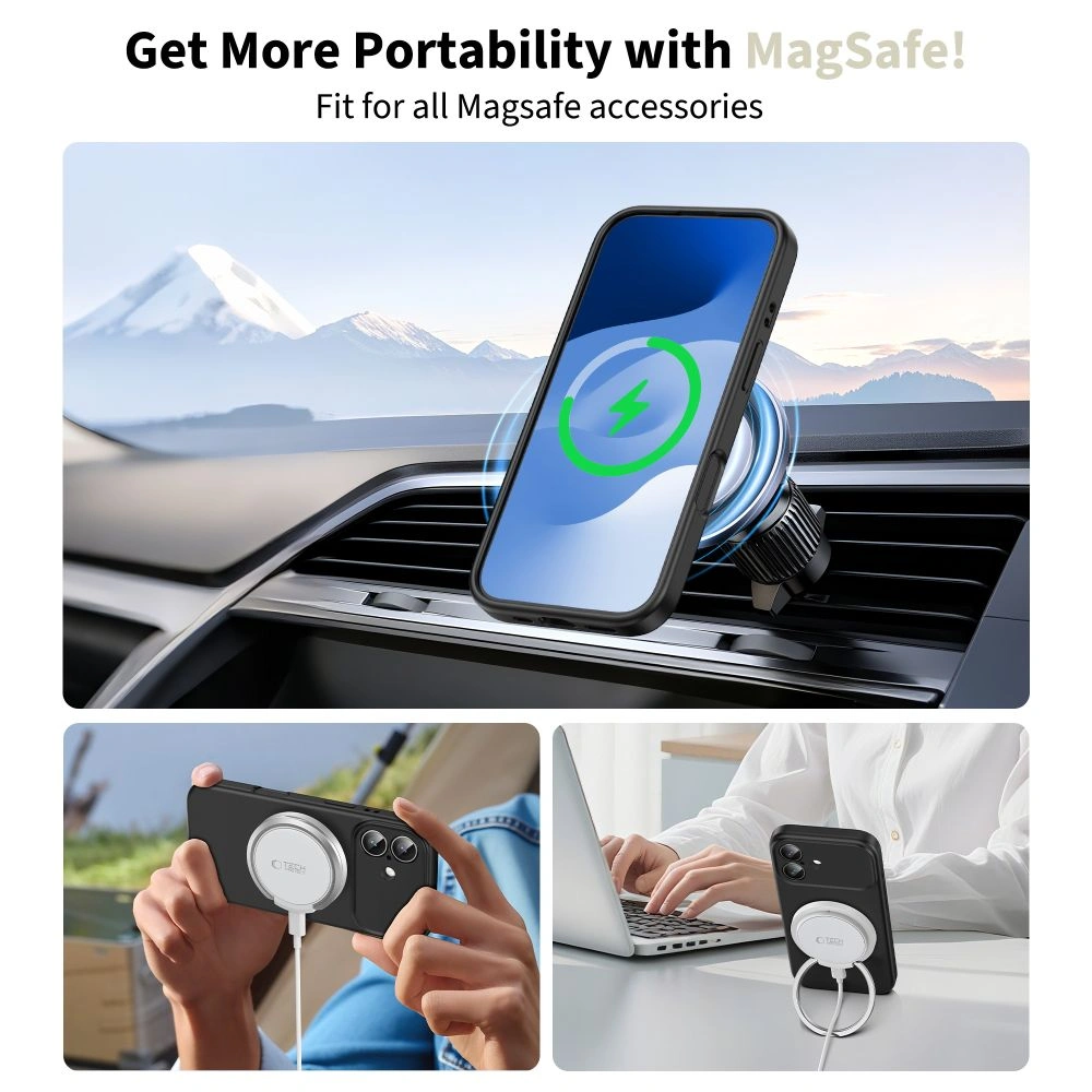 Kryt Tech-Protect Silicone MagSafe Apple iPhone 17 Black