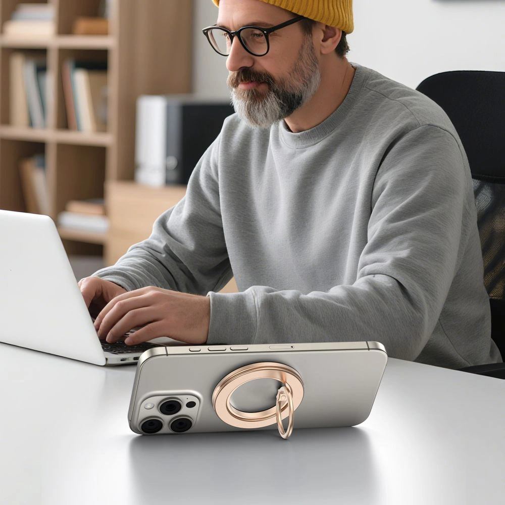 Kryt Tech-Protect MMR600 Magnetic MagSafe Phone Ring Satin Gold