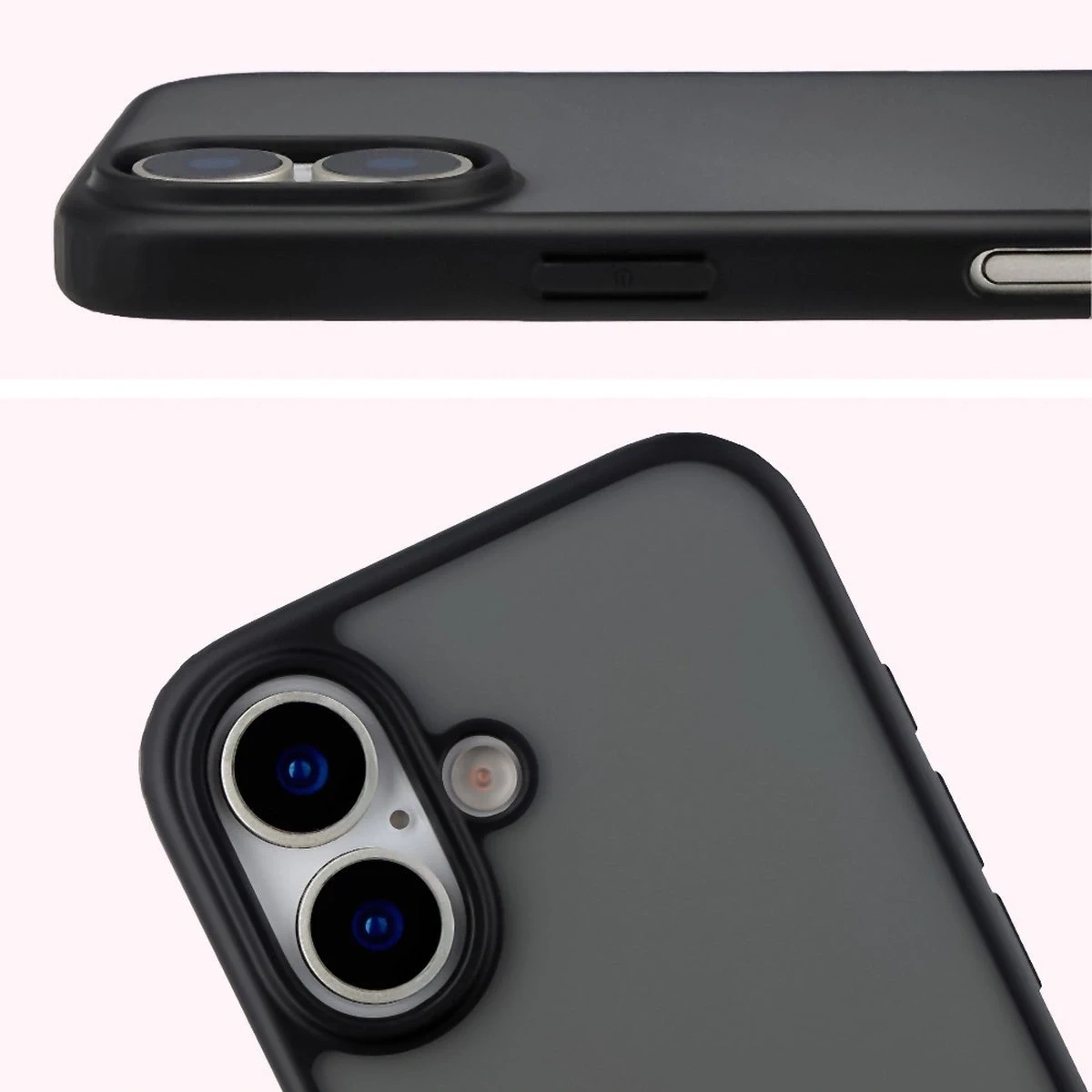 Kryt Bizon Case Angelo Apple iPhone 17 smoked with a black frame
