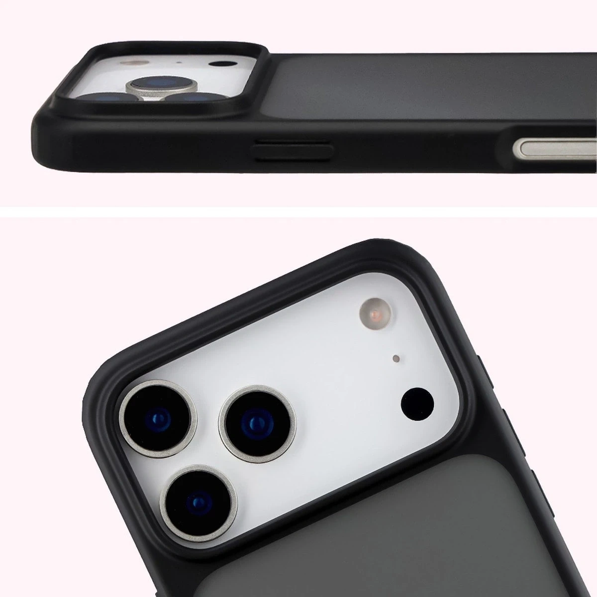 Kryt Bizon Case Angelo Apple iPhone 17 Pro Max smoked with a black frame