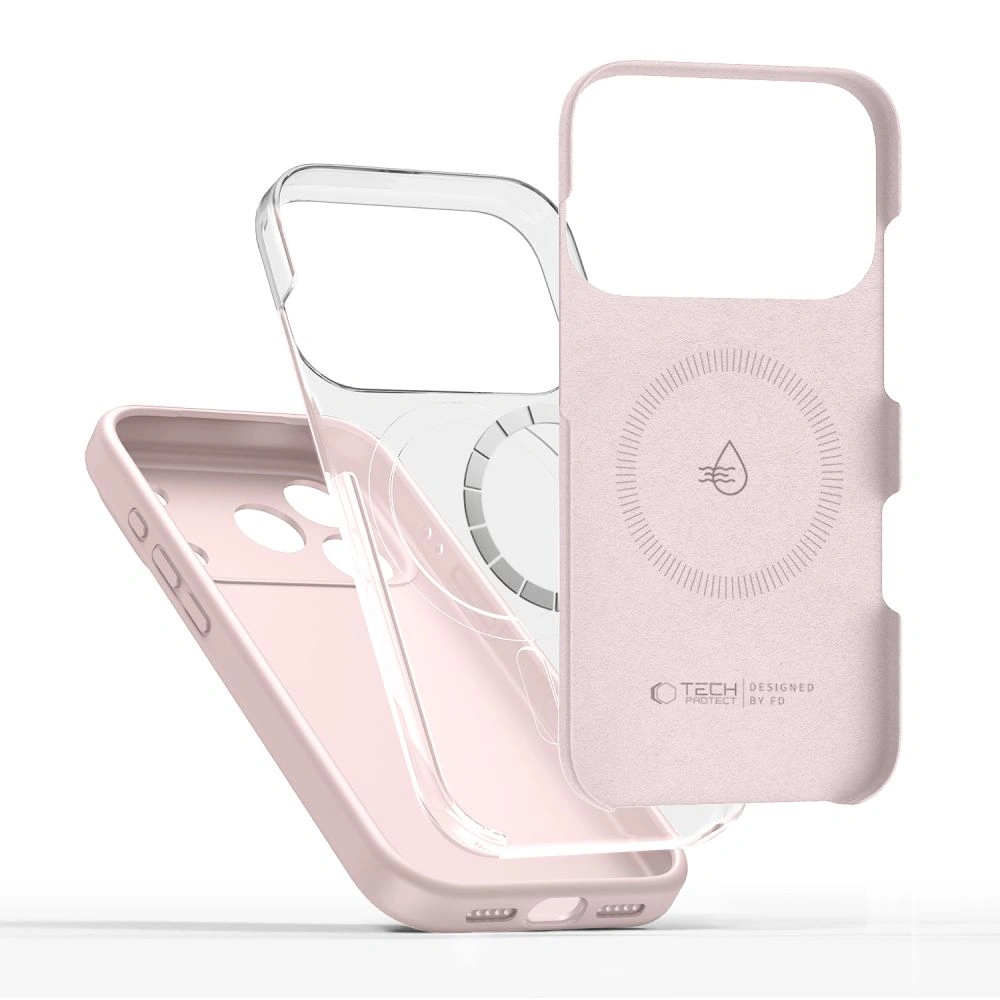 Kryt Tech-Protect Silicone MagSafe Apple iPhone 17 Pro Pink Pearl