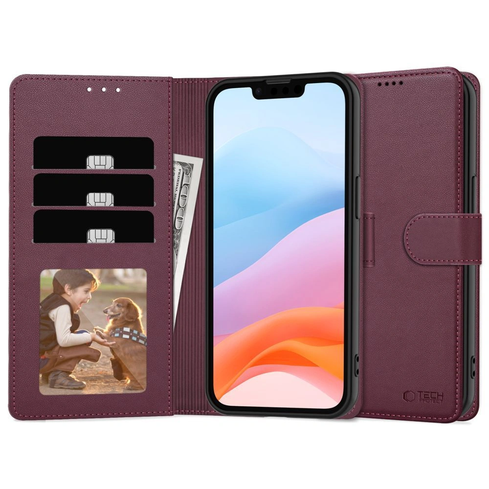 Knížkové pouzdro Tech-Protect Wallet Samsung Galaxy A26 5G / A17 4G / 5G Mulberry